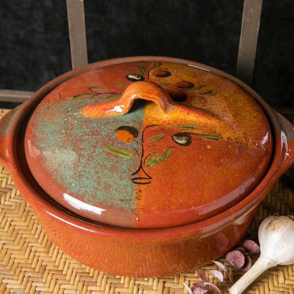 Vintage Olive Cooker with Lid - Image 2