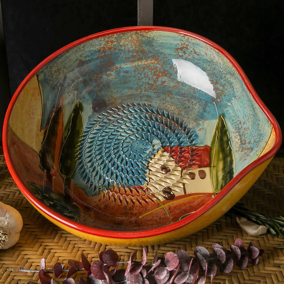 Campo Grater Bowl I See Spain Handcrafted Spanish Grater Plates, Cookware, Tableware