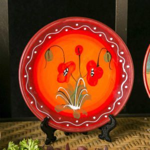Poppies Tapas Plate (Set of 4)