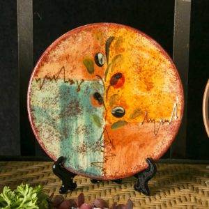 Vintage Olive Tapas Plate (Set of 4)