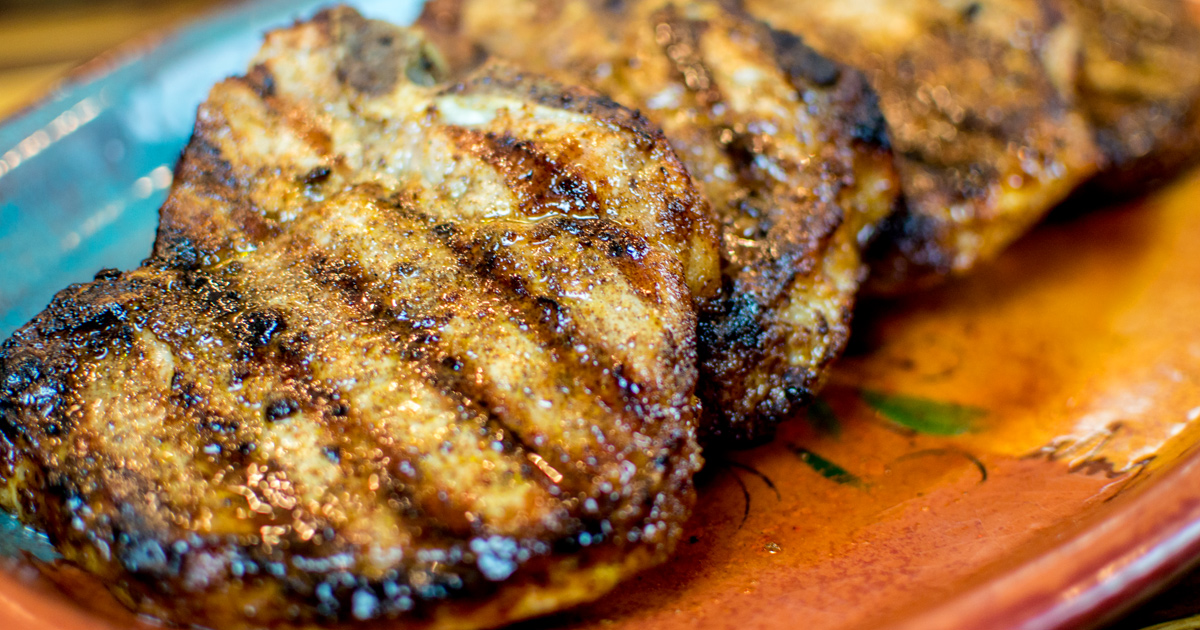 Coffee Rubbed Pork Chops I See Spain Handcrafted Spanish Grater