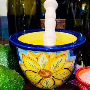 Girasol Verde Mortar and Pestle