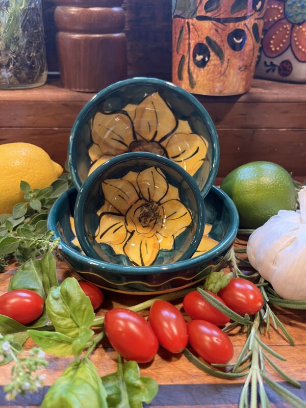 Girasol Verde Condiment Bowl Set