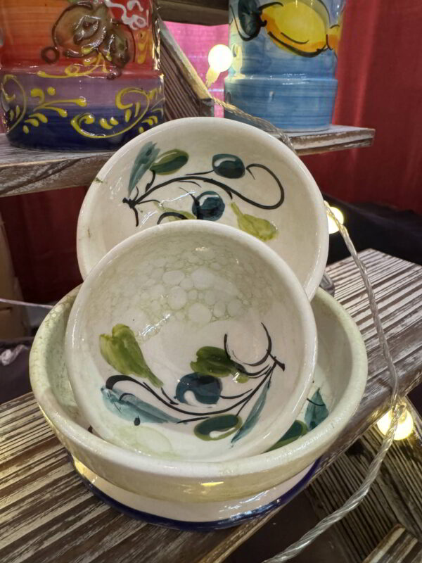 Green Olives Condiment Bowl Set