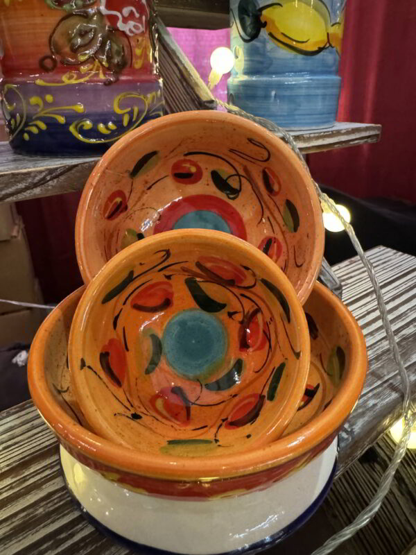 Orange Blossom Condiment Bowl Set