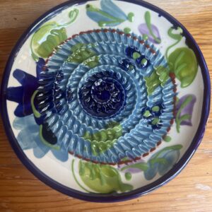 Riviera Blue Grater Plate